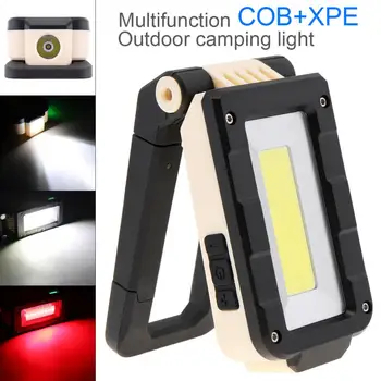 10.5 CM XPE+COB LED Pliere Reîncărcabilă Lampă Portabilă de Lucru Spoturi Cort de Lumină cu Cârlig Magnetic pentru Camping, Drumetii