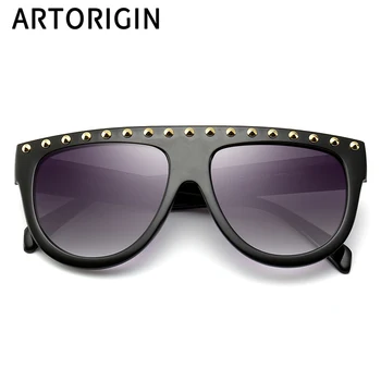 Brand de lux ochelari de Soare Femei de Epocă Ochelari de Soare Gotic Umbra pentru Femei 2019 Noi Nituri Retro Gafas De Sol Mujer