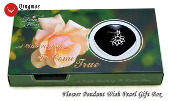Qingmos Doresc Perla 20mm Floare Pandantiv Colier pentru Femei și Naturale Stridii Perla Coliere Colier 17