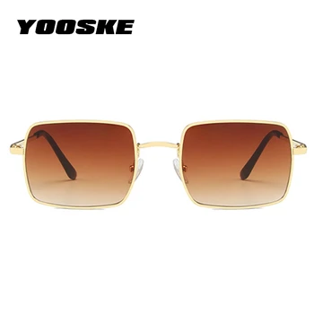 YOOSKE de Lux Pătrat ochelari de Soare pentru Femei Brand Designer Retro Cadru din Aliaj de Ochelari de Soare Vintage Gradient de sex Masculin Oculos Feminino