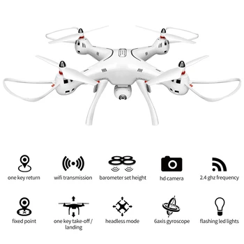 New Sosire SYMA X8PRO GPS RC Drone cu camera Wifi HD FPV Selfie Drone 2.4 G 4 CANALE Profesionale în timp Real Quadcopter Elicopter
