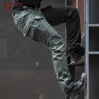 77City Criminal Tactice Pantaloni Bărbați Impermeabil Luptă Joggeri de sex Masculin Multi-buzunar SWAT Cargo Stretch Pantaloni de Lucru Hombre Marimea S-2XL