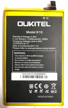 Oukitel K10 Baterie Original, Baterie Original 11000mAh Baterie de Rezervă de Înlocuire Pentru Oukitel K10 Telefon Mobil