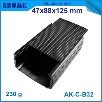 10buc/lot top de vânzare szomk electronice de aluminiu cabinet radiator proiect cazul 47x88x125mm