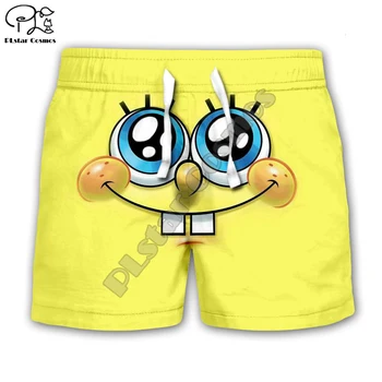 Copii 3D Hanorace anime Imprimare Topuri Fată Băiat de desene animate Sponge bob și Hanorac cu fermoar haina kawaii Hoody/pantaloni/pantaloni/tricou de vara