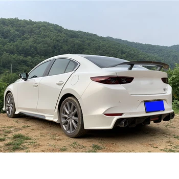 CEYUSOT PENTRU Real Fibra de Carbon Spoiler Noua Mazda 3 2019 2020 Mazda3 Sedan cu Portbagaj Spate Coada de Buze Aripi Accesorii GT Stil M3