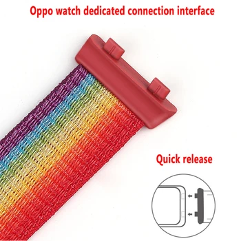 Curea nailon Pentru OPPO Ceas 41mm 46mm Moale Bucla Banda Bratara Colorate Watchband Pentru OPPO Ceas trupa 41mm 46mm Înlocuire curea