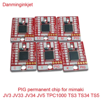Cartuș de cerneală de PORC permanent chips-uri pentru mimaki JV3 JV33 JV34 JV5 CJV30 TPC100 TS3 TS5 resetare automată chips-uri pentru cerneala Pigment