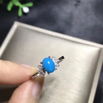 Naturale inel turcoaz, albastru, piatră rară, argint 925, bijuterie naturala magazin