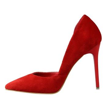 {D&Henlu} Femei Sexy cu Toc D ' Orsay și Două Piese Toc Subțire a Subliniat Toe Pompe de 10.5 cm Pantofi de Lucru OL Pompe de Pantofi Maro Femeie