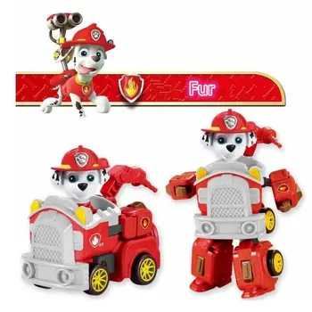 Paw Patrol Jucărie Set De Patrulare Salvare Jucărie Mașină Cu Led-Uri Auto Patrola Puțin Timp În Urmă Ryder Mobile Model De Mașină De Jucărie Pentru Copii De Craciun Cadou De Ziua De Nastere