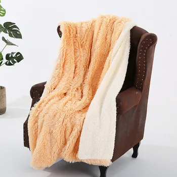 Super moale, cu părul lung faux blana pătură pufos și confortabil pătură de pluș potrivit pentru canapea decor acasă îmbrățișare pătură