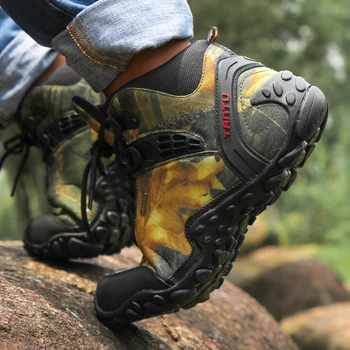 Noi pânză impermeabilă drumeții pantofi ghete antiderapante rezistente la Uzură respirabil pescuit pantofi de alpinism pantofi de înaltă