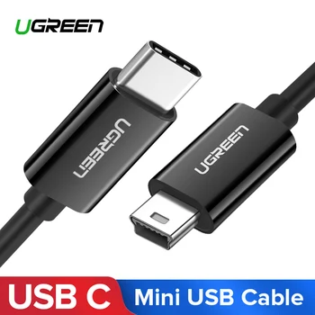 Ugreen C USB la Mini USB Cablu Thunderbolt 3 Mini USB de Tip C Adaptor pentru MacBook pro aparat de Fotografiat Digital MP3 Player cu HDD de Tip c Cablu