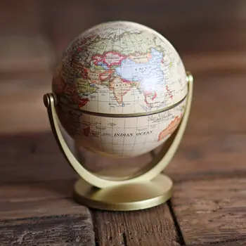 Vintage Ediția în limba română Glob Harta Lumii Decor Pământ Globuri cu Baza Geografie Clasa Biroul de Acasă Decorare
