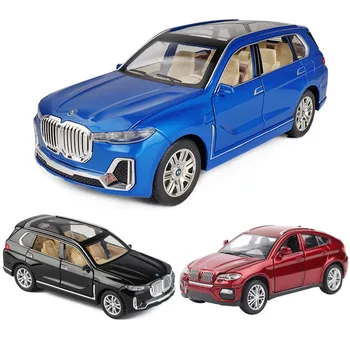 1:24 1:32 BWM X-series X7 X6 Aliaj Model de Masina Diecasts & Vehicule de Jucărie SUV Colectia Masini de Jucarie Copil Jucării Pentru Copii Cadouri pentru un Băiat Jucărie