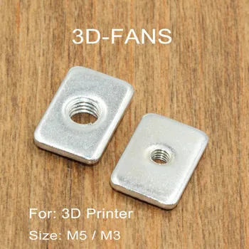 100buc/lot Imprimantă 3D Openbuilds T-Nut Tee Piuliță M5 / M3 pentru V-slot , OX CNC, UTILIZARE pentru Imprimanta 3D Extrudate din Aluminiu, Cadru