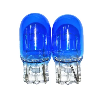 SZKDCE 2 buc 7440 W21W 582 T20 1881 12V 21W Xenon Albastru de Sticlă, Pene de Închiriere Auto Bec Lumini Exterioare Auto Lampă cu Halogen Lumini