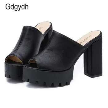 Gdgydh 2020 Vânzări La Cald De Vara Femei Pantofi Open Toe Platforma De Sex Feminin Sandale Cu Tocuri Groase Domnisoare Pantofi Livrare Gratuita Plus Dimensiuni 34-43