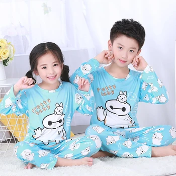 2020 Copii Set De Pijama Copii Baby Girl Băieții De Desene Animate De Imprimare De Îmbrăcăminte Casual, Costum Copii Cu Maneca Lunga Seturi De Pijamale Pijamale