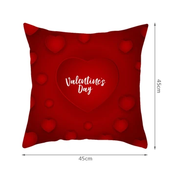 Ziua îndrăgostiților Decorative de Pernă Roșie Dragoste Inima Model Perne pentru Camera de zi Dormitor Canapea Scaun Dragoste husa Scaunului