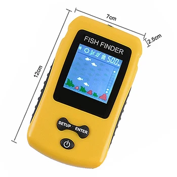 Portabil Sonar Fish Finder Cu Culoare Lcd Display Ecran Căutare De Pește Pescuit Nada Echo Sounder Fishfinder