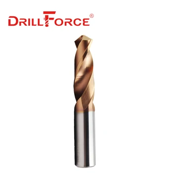 Drillforce 1 BUC 2mm-20mmx100mm OAL HRC55 Carbură Solidă Set burghie, Burghiu Spiral Flute Pic De Greu Aliaj Inoxidabil Instrument