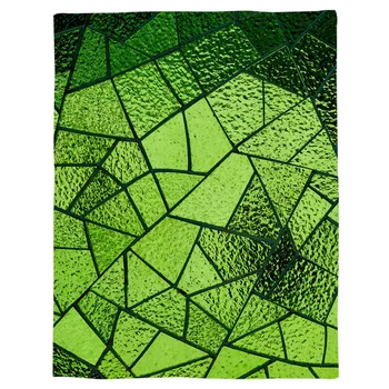 Verde De Sticlă Geometrie Arunca Patura Cuvertura De Pat Moale Fleece Pătură De Aer/Canapea/Pat Cearceaf De Iarnă