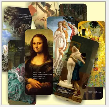5 Buc/Set Faimosul Tablou Retro Carton Marcaj Mona Lisa Suport De Carte Cadou De Papetărie