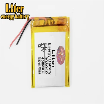 303040 033040 450mah 3.7 V baterie Reîncărcabilă litiu polimer Pentru MP3 MP4 MP5 GPS Bluetooth setul cu Cască Electrică de Jucărie Recorder de Voce