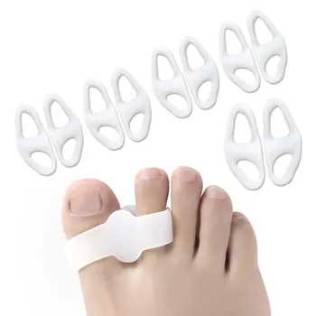 10Pairs Silicon Hallux Valgus Pedichiura Separatoare de Deget de la picior Deget de Gel de Inflamație la picior Ortodontic Fasciita Plantara Degetele de la picioare Protector Picior de Îngrijire