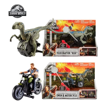 Jurassic World Original Mattel Atac Pachet Velociraptor Bru Motocicleta Owen Urmărirea Serie Jucarii Copii Cadou de Crăciun FMM33