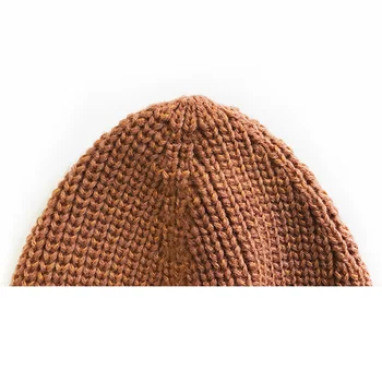 Iarna Adult Rupt Gaura Pălărie Tricotate pentru Femei și Bărbați Vintage Personalitate Cerșetor Căciuli Cap de Schi pentru copii 1 bucata