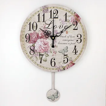 Acasă Decor Floare Mare Model De Ceas De Perete Stil Modern, Decor De Perete Ceasuri Relojes Decoracion Comparativ