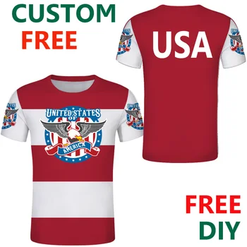 Statele Unite Personalizat Gratuit American de îmbrăcăminte statele UNITE ale americii Flag Tee Shirt DIY club lucrător tricou fotbal club jersey