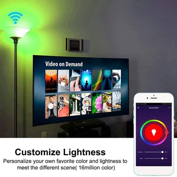 E27 Lampa de Control Inteligent Led RGB Lumina Estompat 10W RGBW Led Lampă de Colorat Schimbare Bec Led Lampada RGBW Alb Decor Acasă