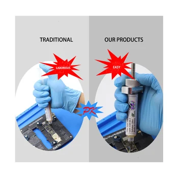 Aliaj de aluminiu Rotativ Flux de Lipire Rapel Seringă de Tip Pasta de Lipit Lipire UV Ink Propulsie Unelte pentru sudură și reparații telefon