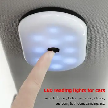 USB Reîncărcabilă Magnetic Lampa de Citit Flexibila Touch Design-Built-In Baterie cu Litiu Lumina de Noapte pentru Dormitor Baie Masina