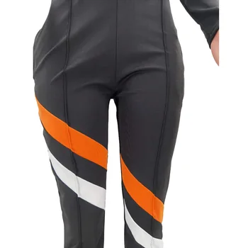 2 Peice Femeie Cădea Seturi de Îmbrăcăminte de Trening cu Maneca Lunga Crop Top + Fitness pantaloni de Trening cu Buzunare Joggeri Costumele de Antrenament Set