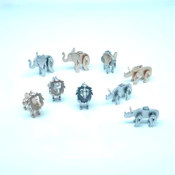 Trei-dimensional suprafata Mata Jucaus pui de elefant pandantiv Colier de Argint S925 Original brand de Lux bijuterii logo-ul