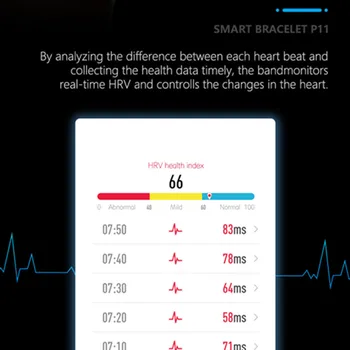 CZJW P11 ECG ceas Inteligent HRV Lorentz diagrama ceas bluetooth om în timp real heart rate monitor de presiune sanguina tracker de fitness