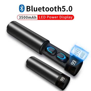 Oppselve TWS Bluetooth 5.0 Căști fără Fir Inteligent cu LED-uri Afișaj Digital Sport Căști Muzica Video cu Cască Cu Încărcare Caz