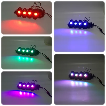 4 Păstăi de Led-uri RGB Rock Lumina Kituri Wireless Bluetooth Telefon Mobil de Control de la Distanță Funcția de Sincronizare cu Muzica de Multi-culoare Underglow Lămpi