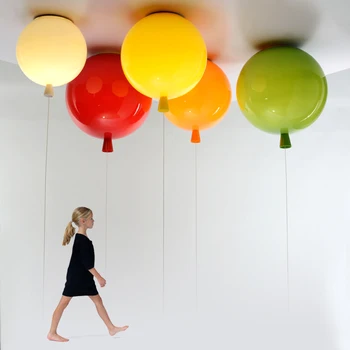 Modern Balon Colorat Candelabru de Iluminat Amuzant Candelabre de Decorare Camera pentru Copii, Dormitor Perdeaua de Lumină Nu Orbitor