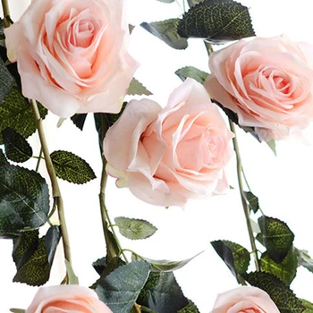 180cm Flori Artificiale Crescut Vița-de-vie Decor Nunta Atingere de Mătase Ghirlandă de Flori Șir Cu Frunze Festival Consumabile Decor Acasă