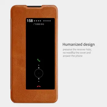 Pentru Huawei Mate 30 Pro 5G Caz Flip Nillkin Qin Piele Flip Cover Portofel Smartphone Caz pentru Huawei Mate30 Cu Funcția de Somn