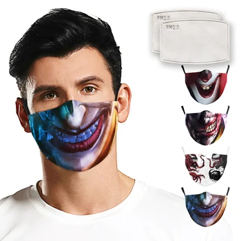Noul Design Amuzant Joker Gura Mare de Imprimare Masti de Fata Pentru Adulți de Modă în aer liber Masca Material Lavabil Refolosibil Masca PM2.5 Mascarillas