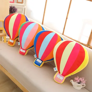 1 buc 35cm Desene animate simulare balon cu aer cald, perna păpușă jucărie de pluș de dormit perna înapoi papusa papusa cadou de ziua de nastere