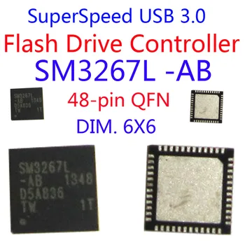SM3267L AB USB FLASH DRIVE IC/ USB3.0 Flash Disk Controller/UFD Conduce IC, Reparații UFD IC KITURI ,SM3267AB PENDRIVE IC QFN48 DIM 6*6