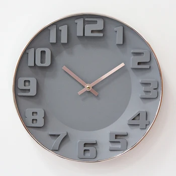 Nordic Modern Ceas de Perete din Plastic Minimalist Cuarț Noutate Creative a Crescut de Aur ceasuri de Perete, ceasuri de Birou Tur Wandklok ceasuri de Perete DE50WC
